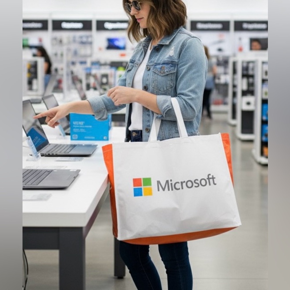 Official Microsoft Store Reusable Shopper Bag - Picture 2 of 6